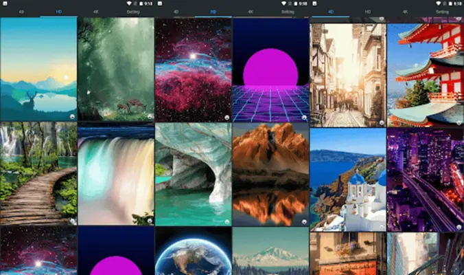 Wallpapers 4K android App screenshot 6